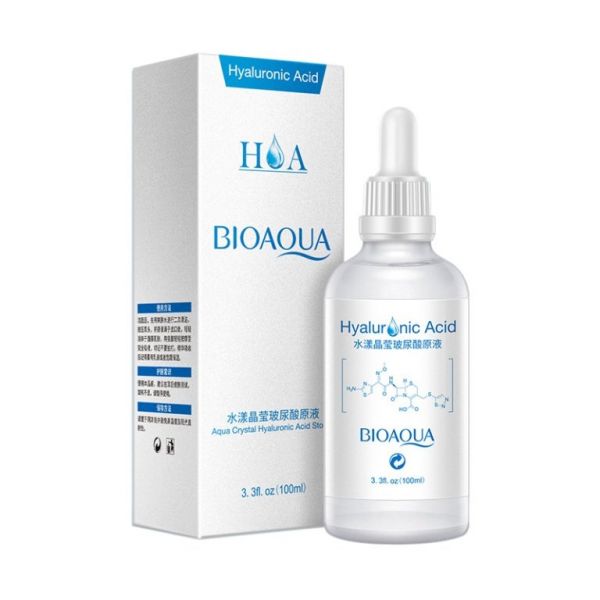 Serum with hyaluronic acid 100 ml. Bioaqua Aqua Crystal Hyaluronic Acid Stoste